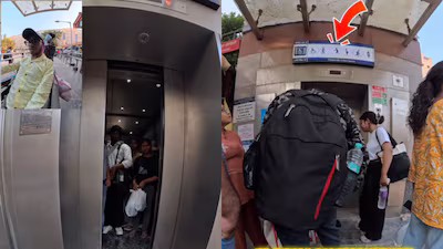 Delhi Commuters Ignore Man In Wheelchair At Metro Lift And Rush Inside; Internet Calls It ‘Lack Of Civic Sense’