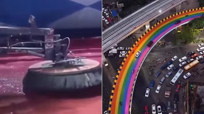 Hours After Bike Accidents, Kolkata Scrubs Paint Off Gariahat, Adds Studs At Chingrihata 